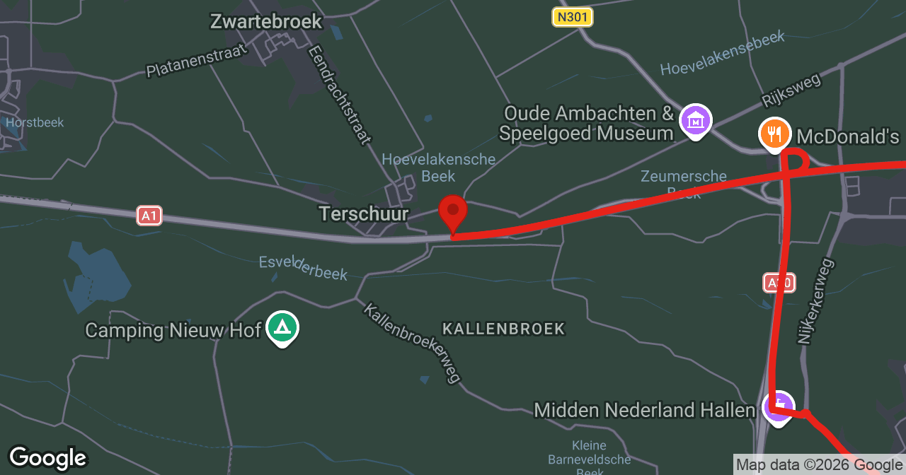 Kaart van de meldlocatie