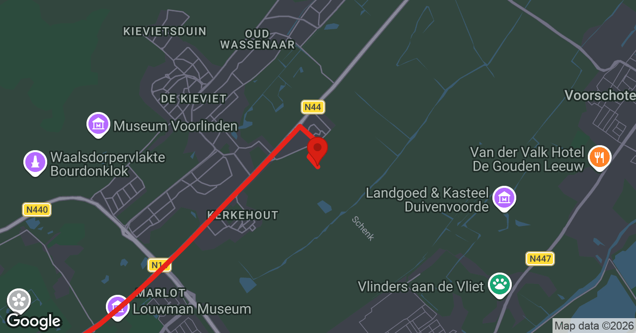 Kaart van de meldlocatie