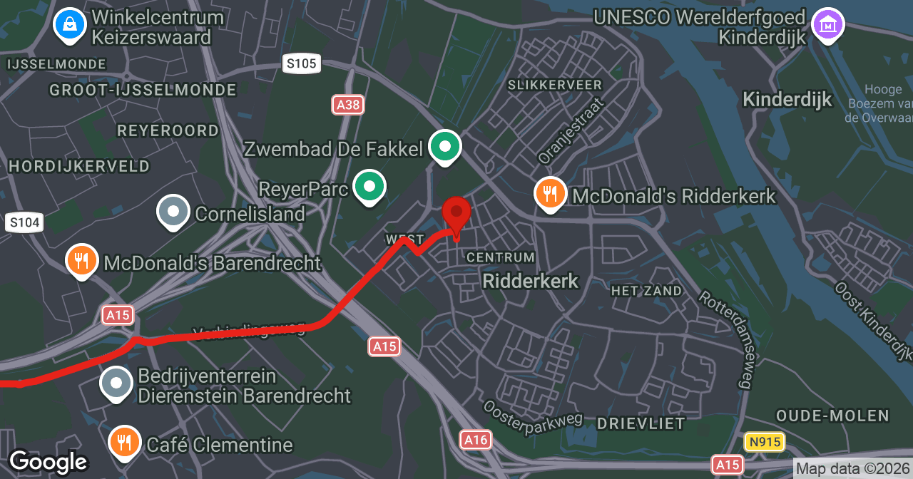 Kaart van de meldlocatie