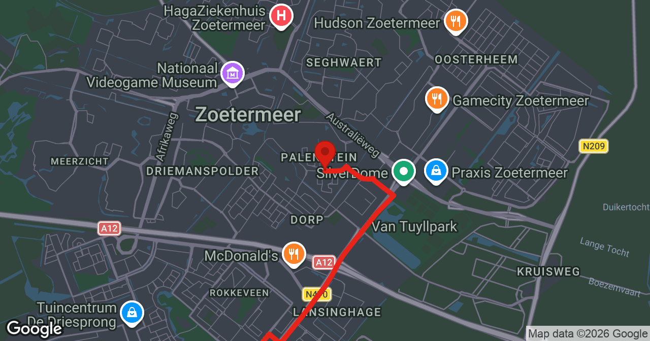 Kaart van de meldlocatie