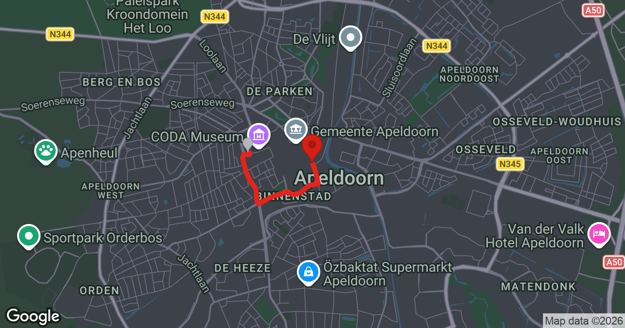 Kaart van de meldlocatie