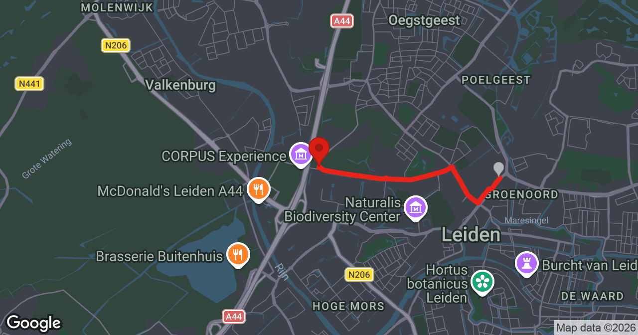 Kaart van de meldlocatie