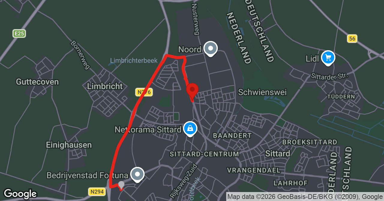 Kaart van de meldlocatie