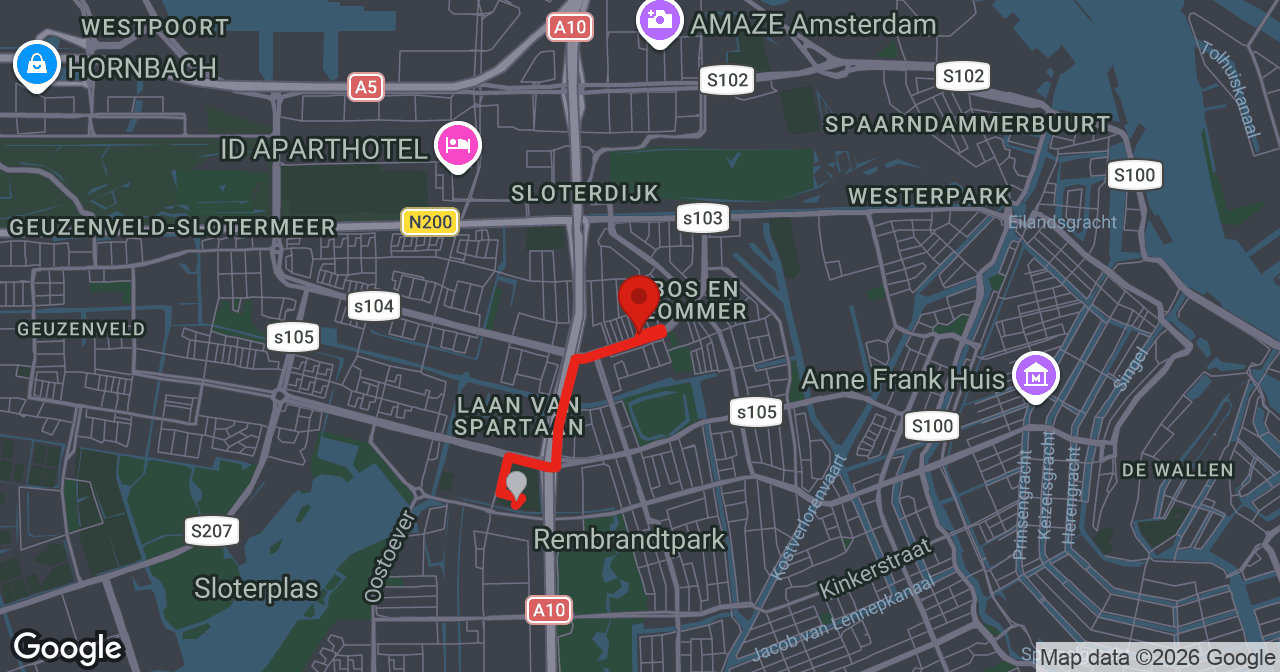 Kaart van de meldlocatie