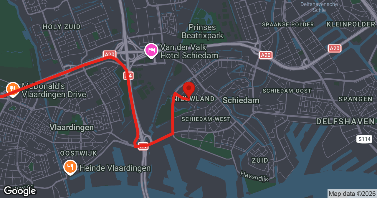 Kaart van de meldlocatie