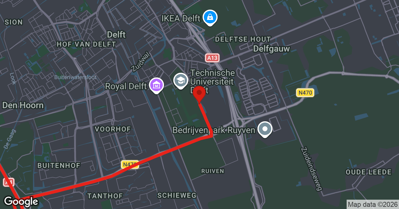 Kaart van de meldlocatie
