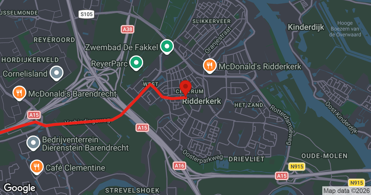 Kaart van de meldlocatie
