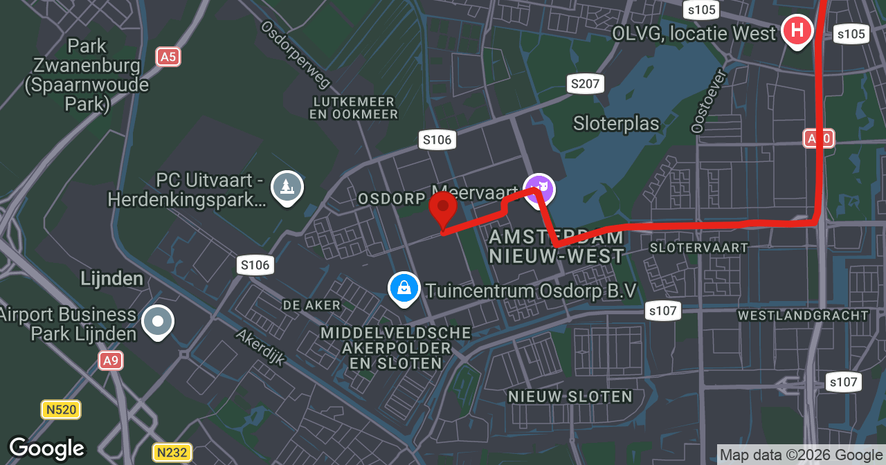 Kaart van de meldlocatie