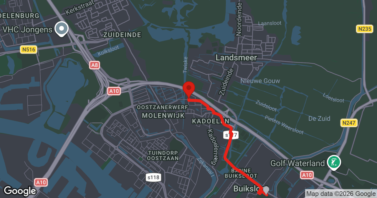 Kaart van de meldlocatie