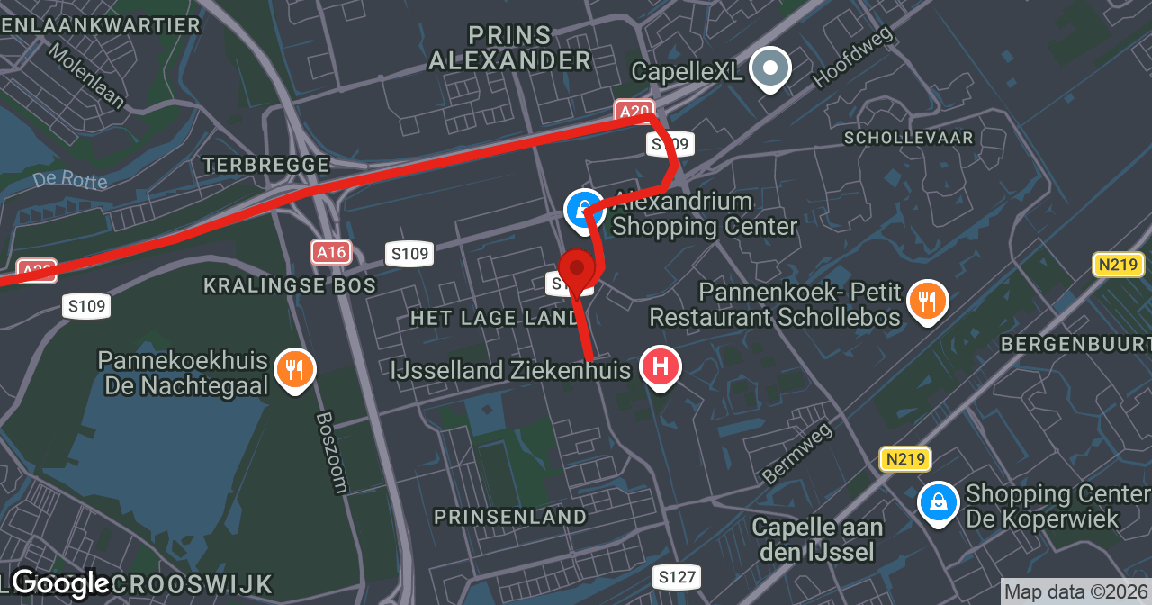 Kaart van de meldlocatie
