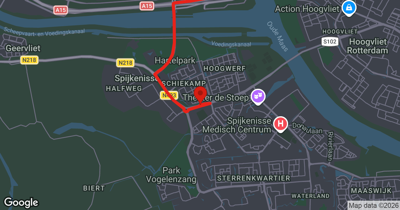 Kaart van de meldlocatie