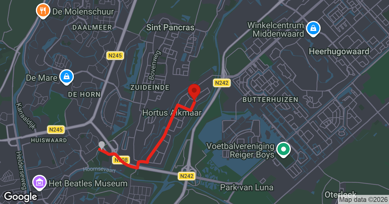 Kaart van de meldlocatie