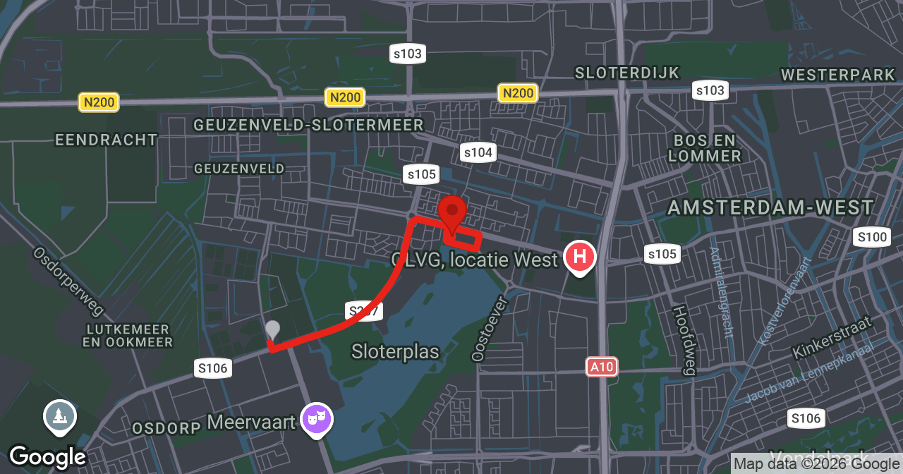 Kaart van de meldlocatie