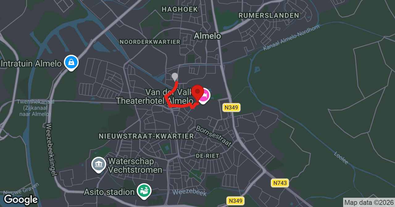 Kaart van de meldlocatie
