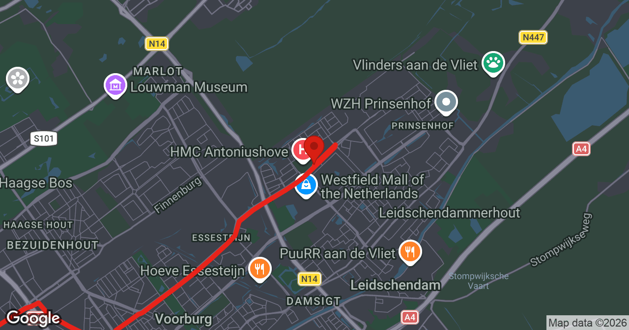 Kaart van de meldlocatie