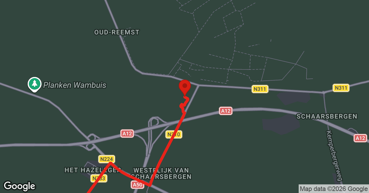 Kaart van de meldlocatie