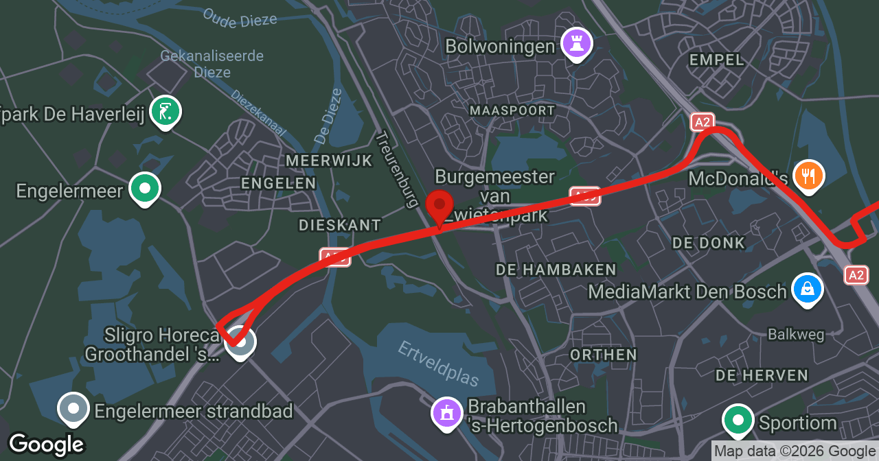 Kaart van de meldlocatie