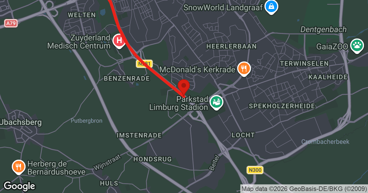Kaart van de meldlocatie
