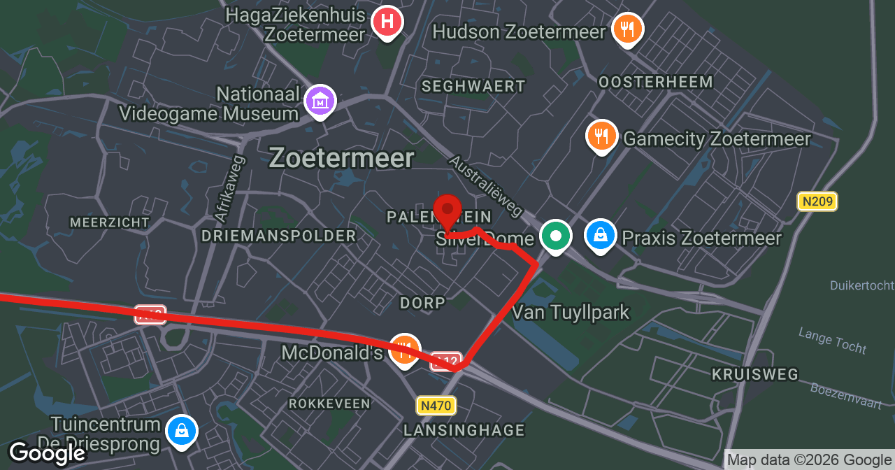 Kaart van de meldlocatie
