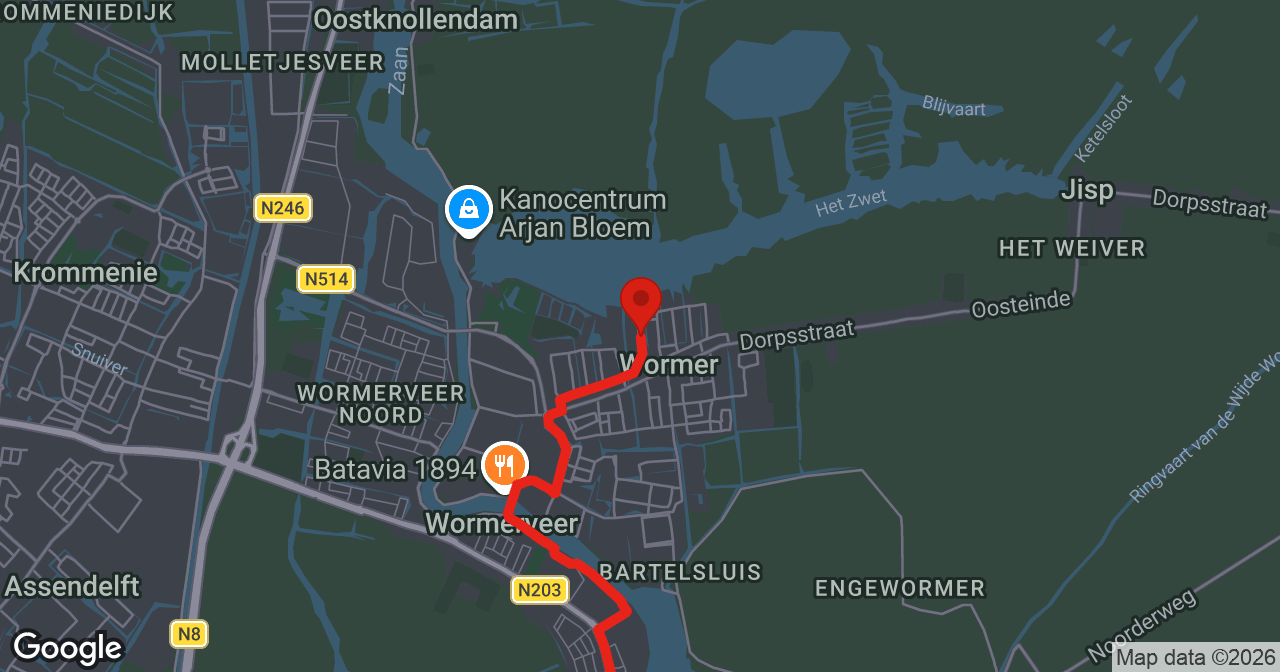 Kaart van de meldlocatie