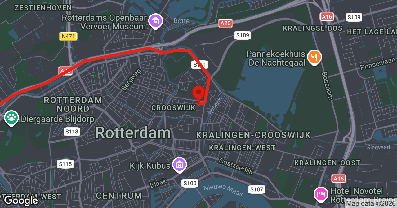 Kaart van de meldlocatie