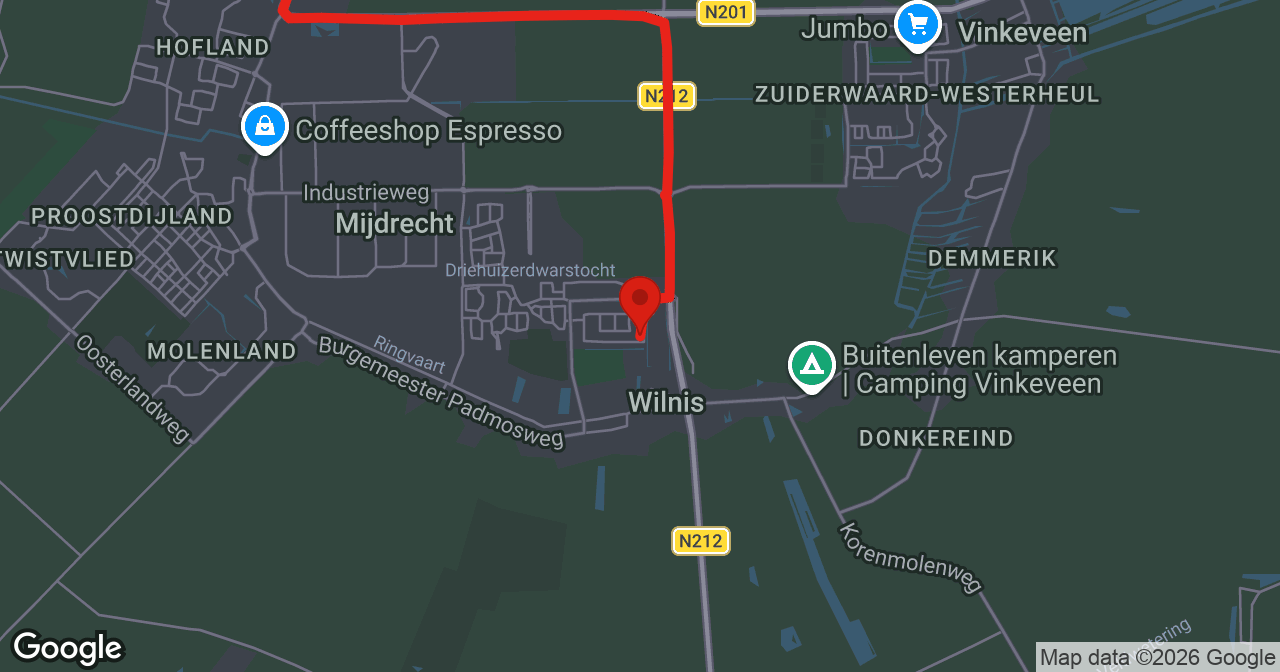Kaart van de meldlocatie