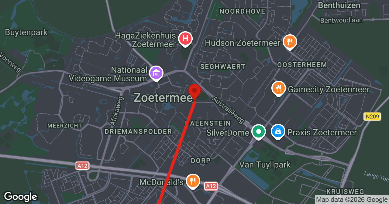 Kaart van de meldlocatie