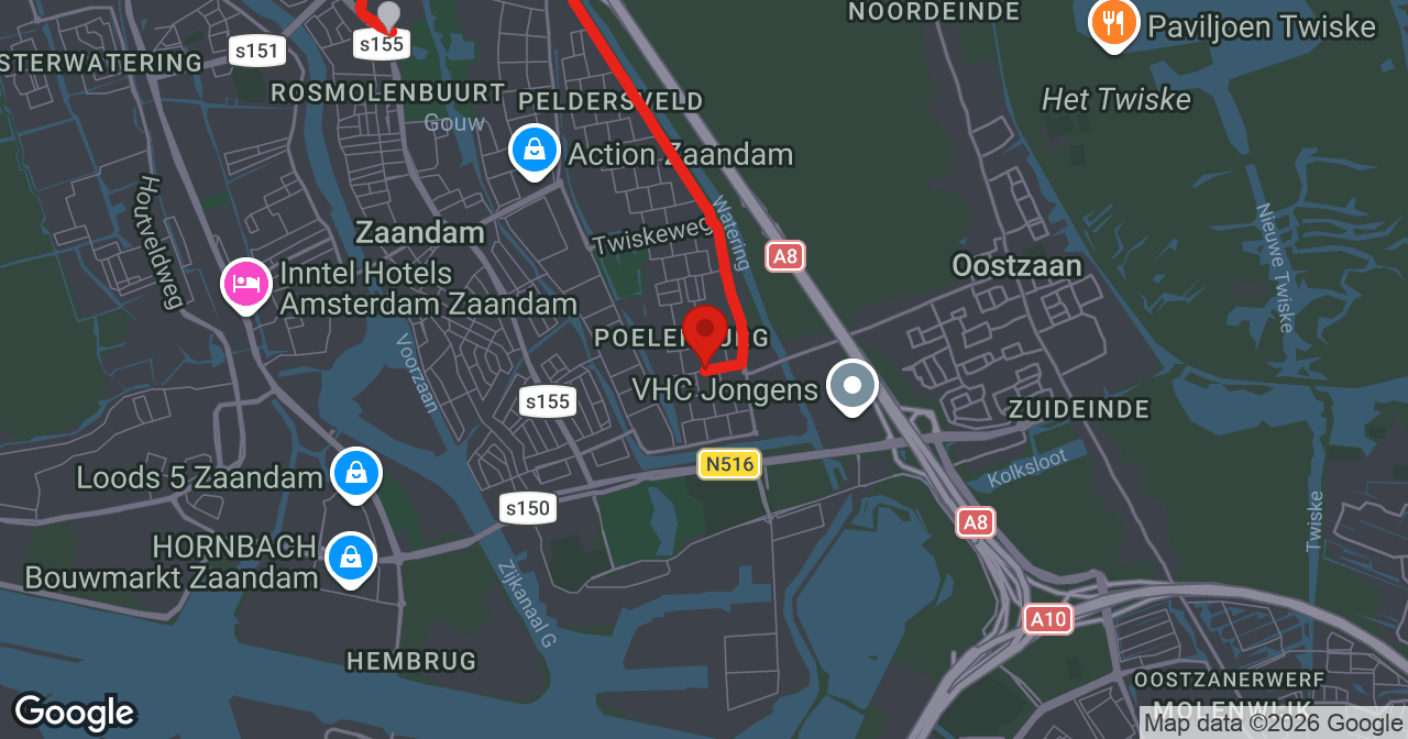 Kaart van de meldlocatie