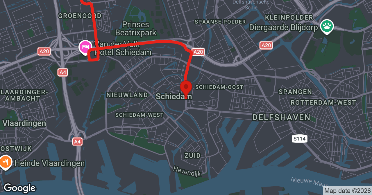 Kaart van de meldlocatie