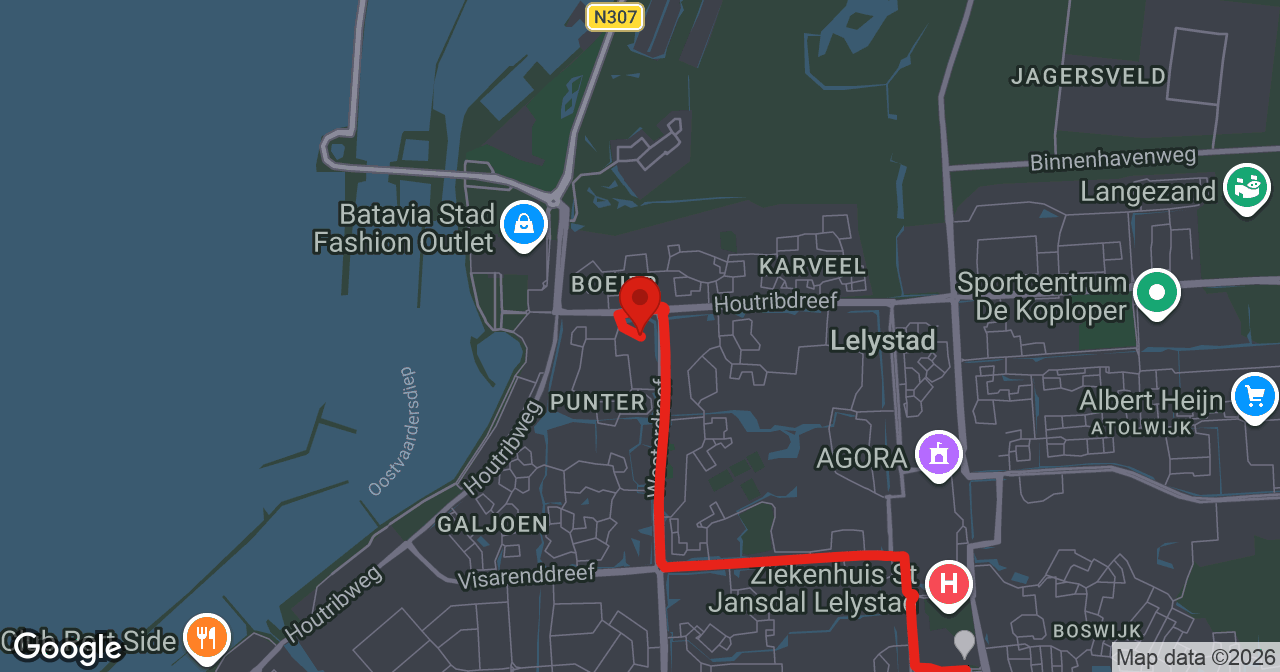 Kaart van de meldlocatie