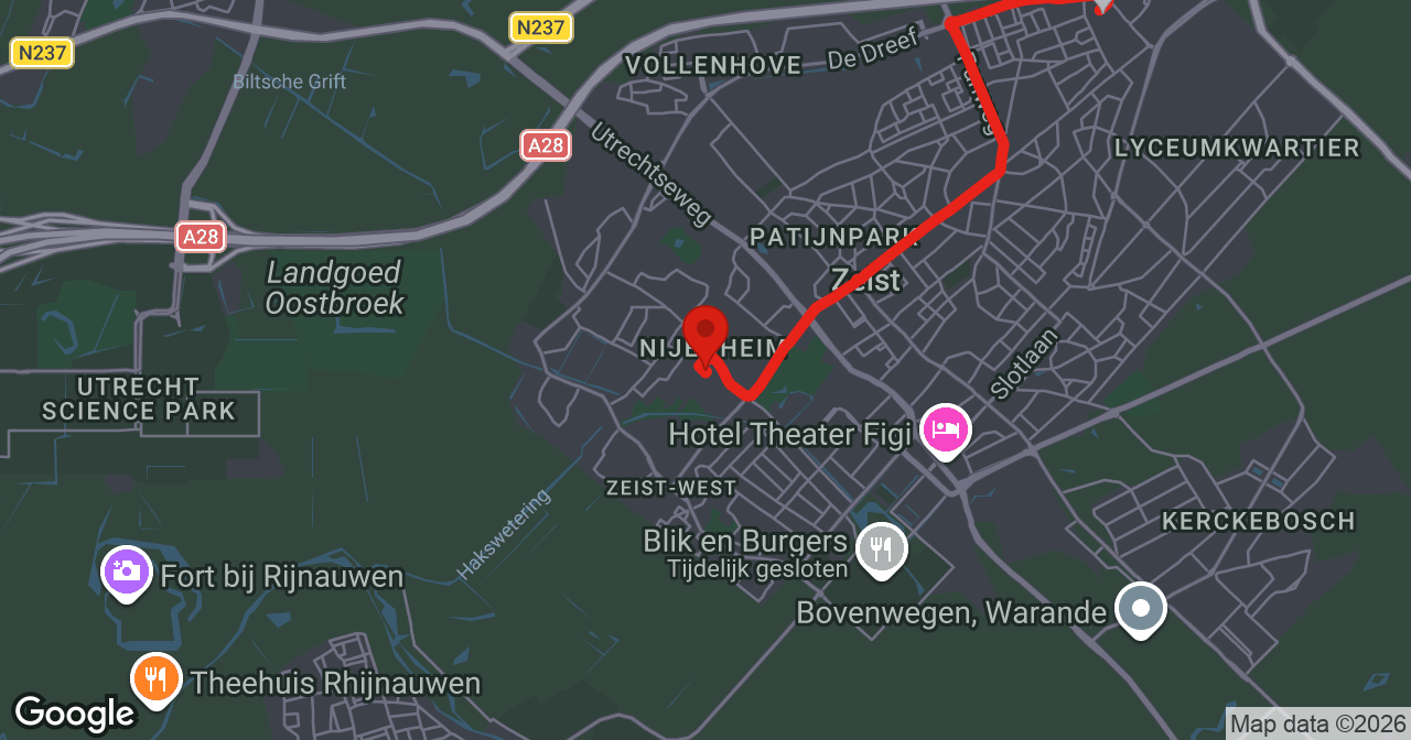 Kaart van de meldlocatie