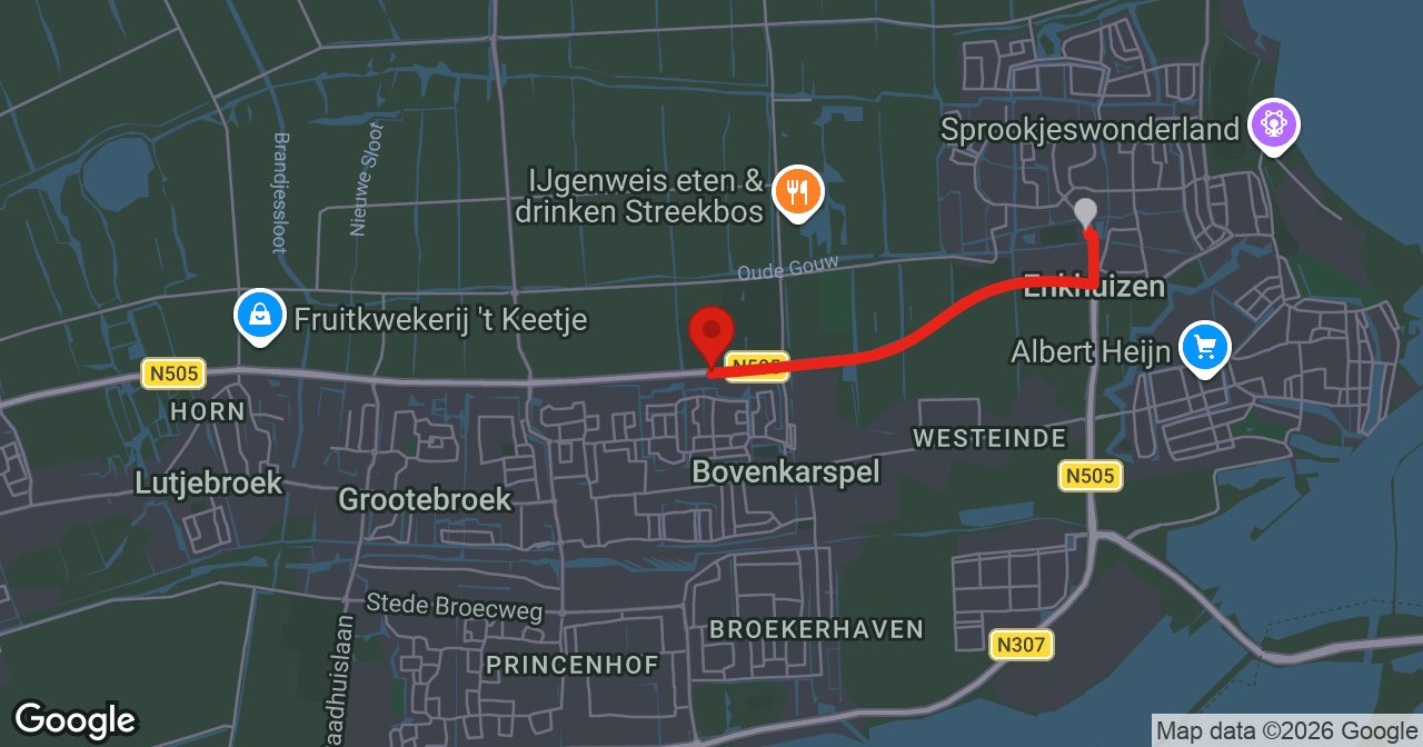 Kaart van de meldlocatie