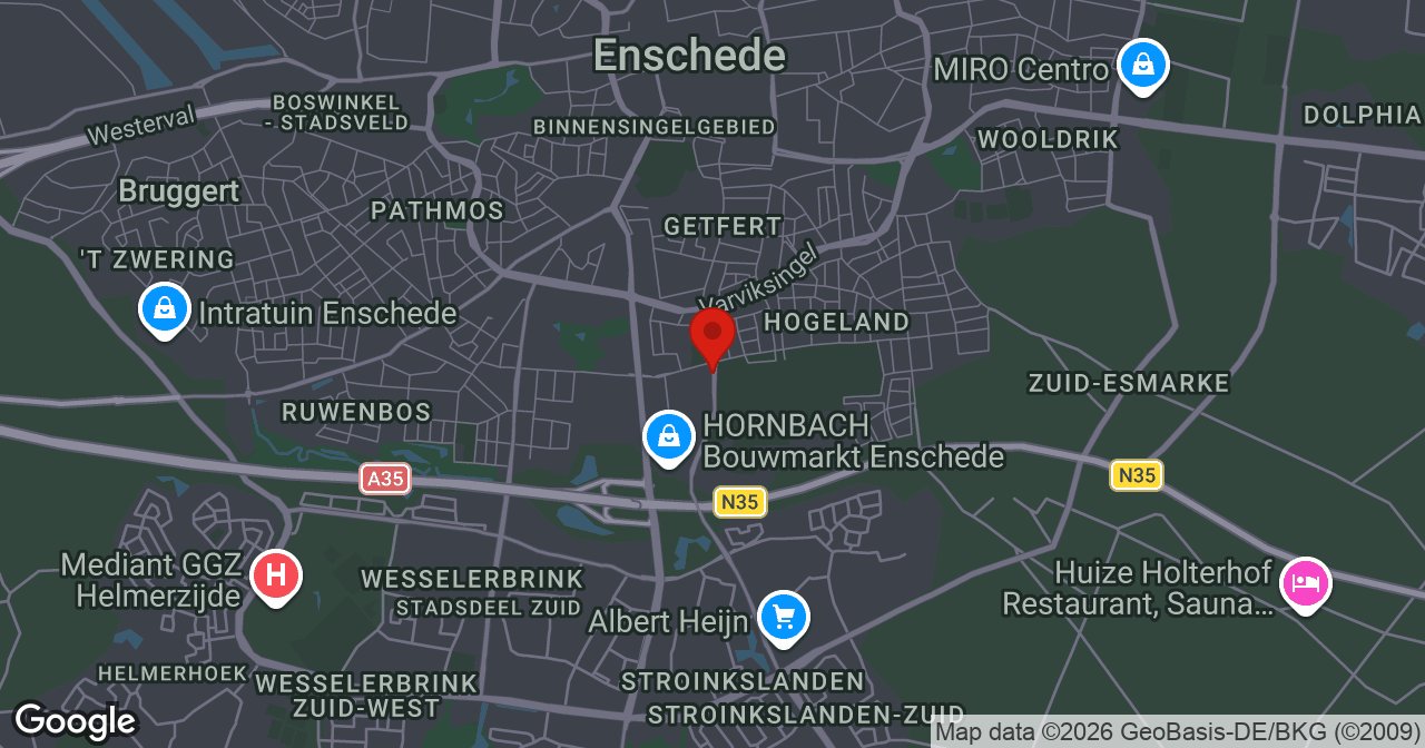 Kaart van de meldlocatie