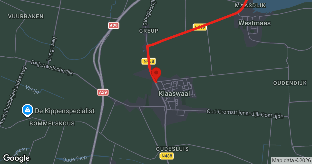 Kaart van de meldlocatie