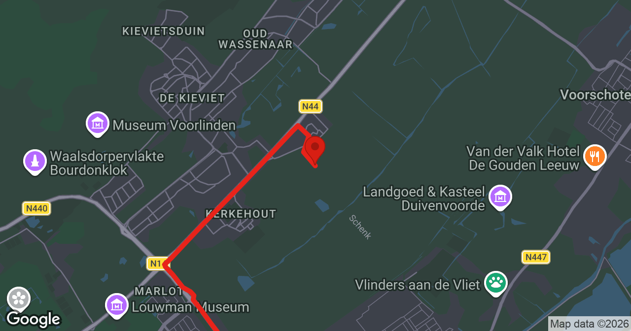 Kaart van de meldlocatie