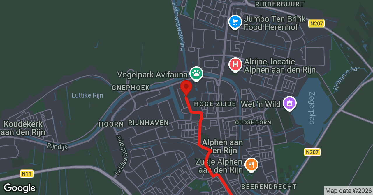 Kaart van de meldlocatie