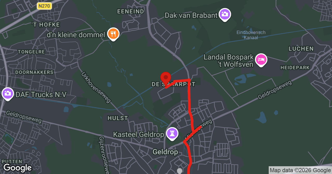 Kaart van de meldlocatie