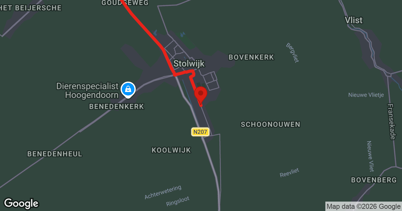 Kaart van de meldlocatie