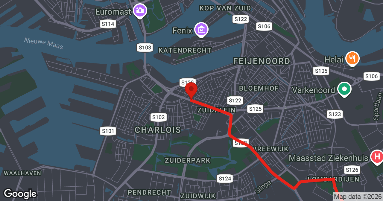 Kaart van de meldlocatie