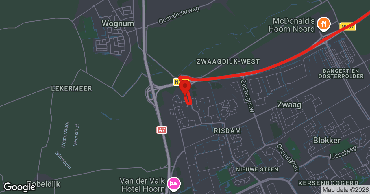 Kaart van de meldlocatie