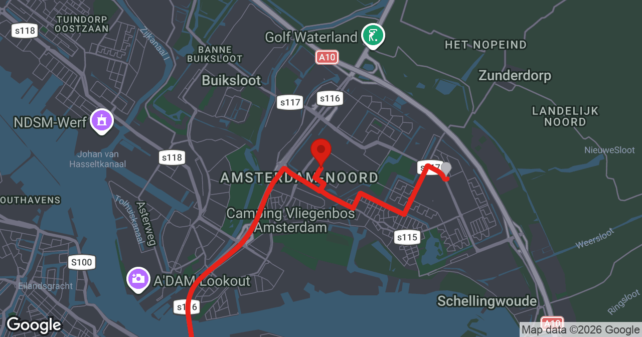 Kaart van de meldlocatie