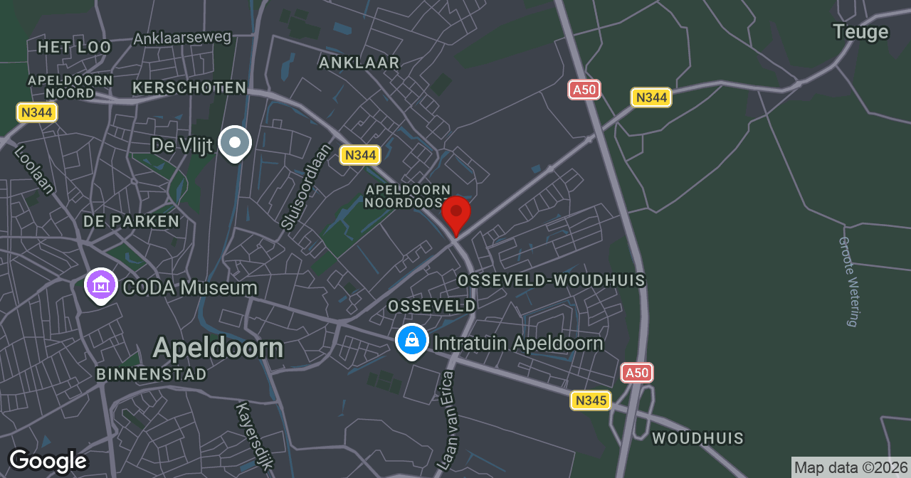 Kaart van de meldlocatie