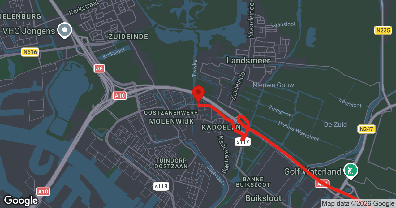 Kaart van de meldlocatie