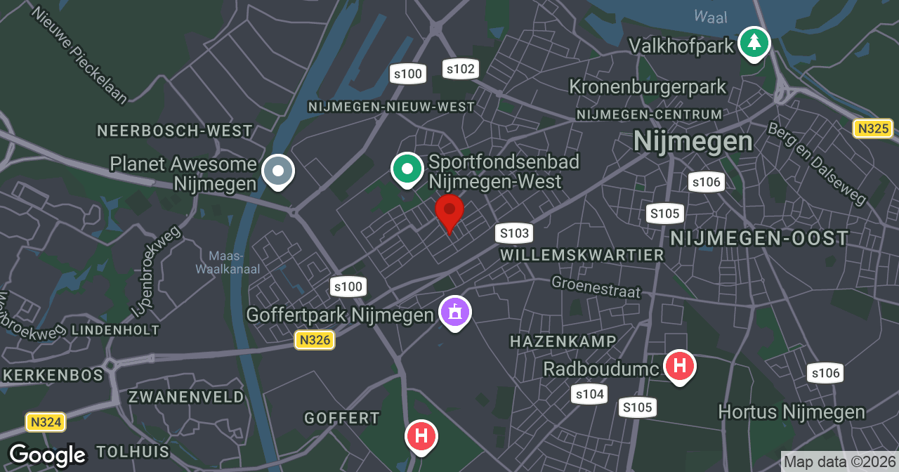 Kaart van de meldlocatie