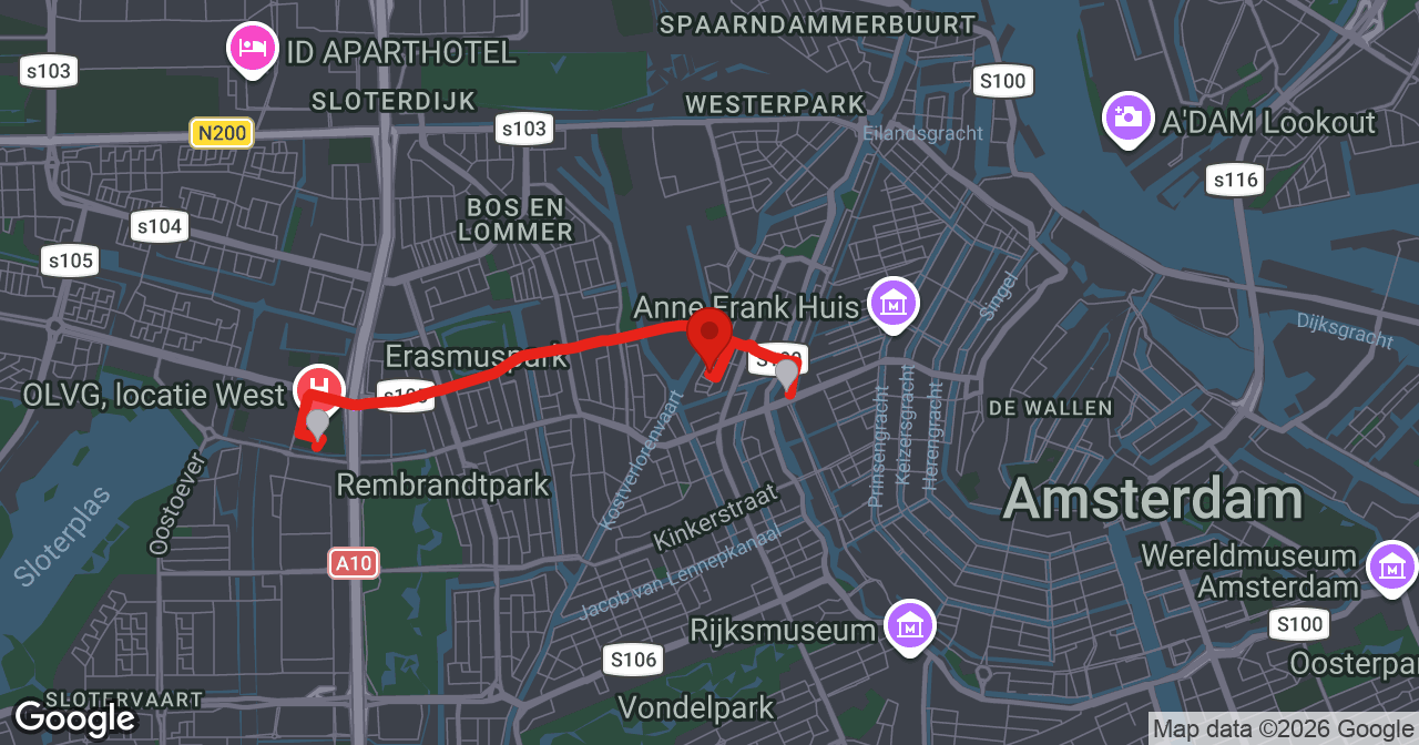 Kaart van de meldlocatie