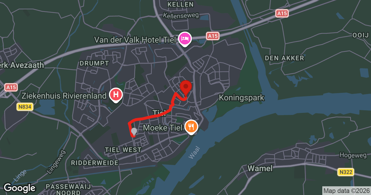 Kaart van de meldlocatie