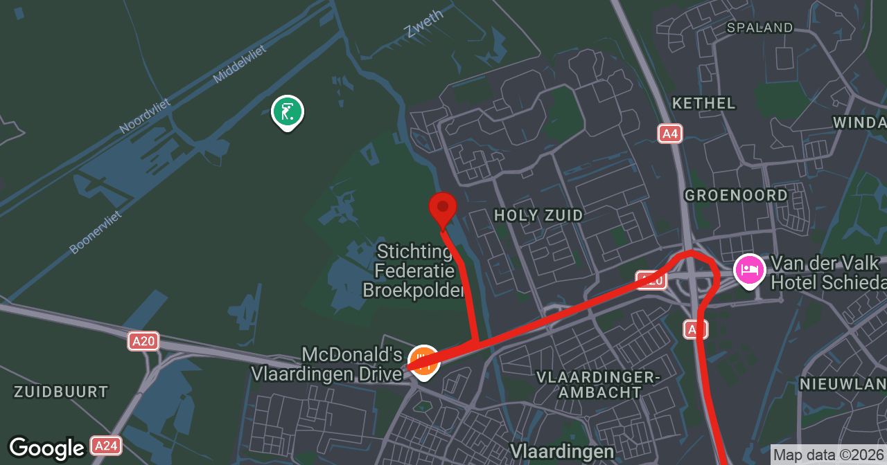 Kaart van de meldlocatie