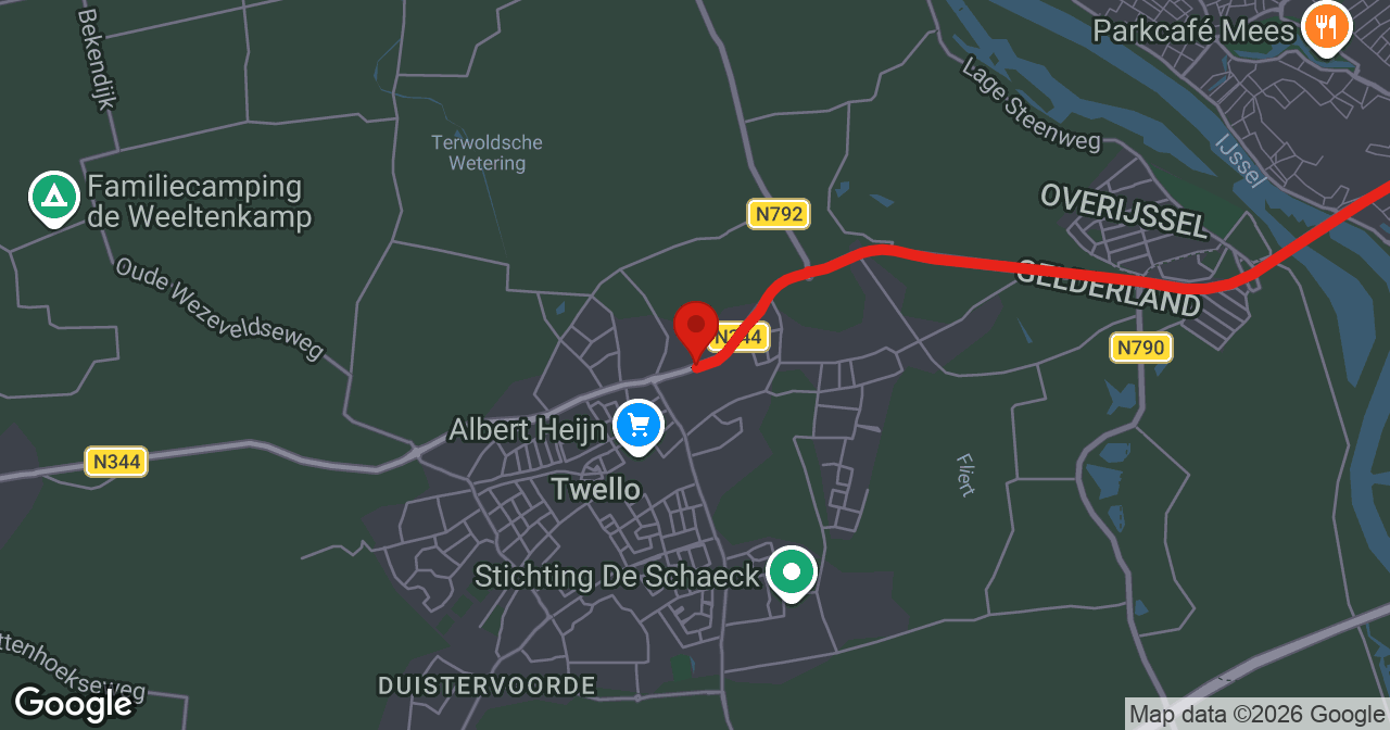 Kaart van de meldlocatie
