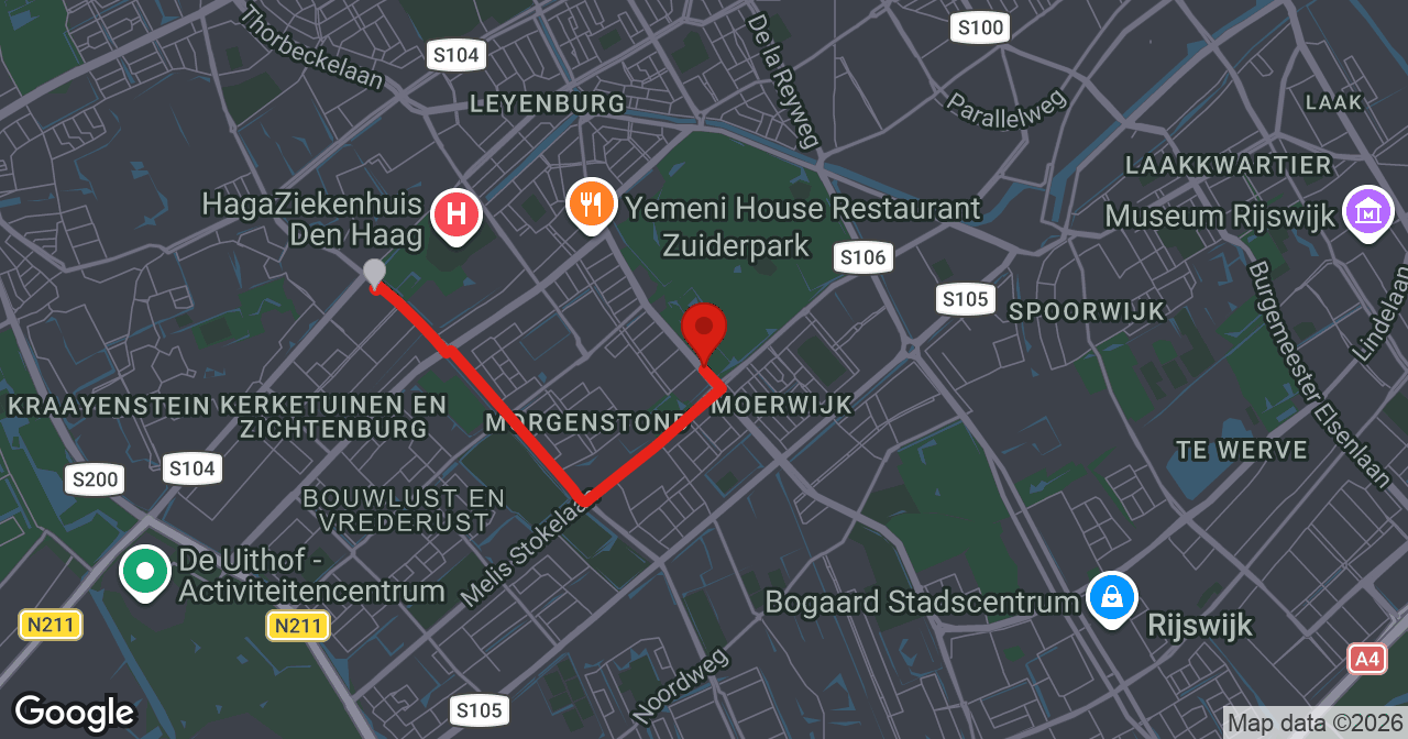 Kaart van de meldlocatie