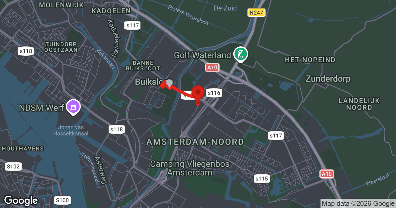 Kaart van de meldlocatie